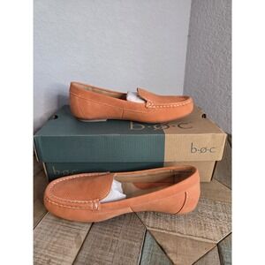 NEW BOC Born Carolee Orange Comfort Slip On Loafer Shoes 6M 36.5 Coral